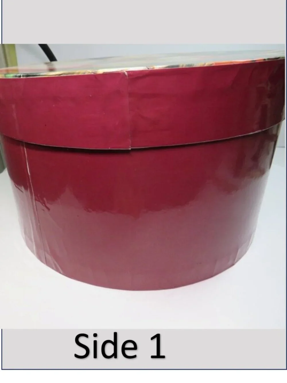 Vintage Floral Round Hat Box 10